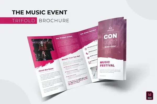 Event Brochure Design Services for Promoting Events by Incrementer Technology